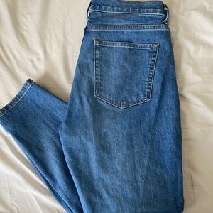 Everlane high rise straight jeans